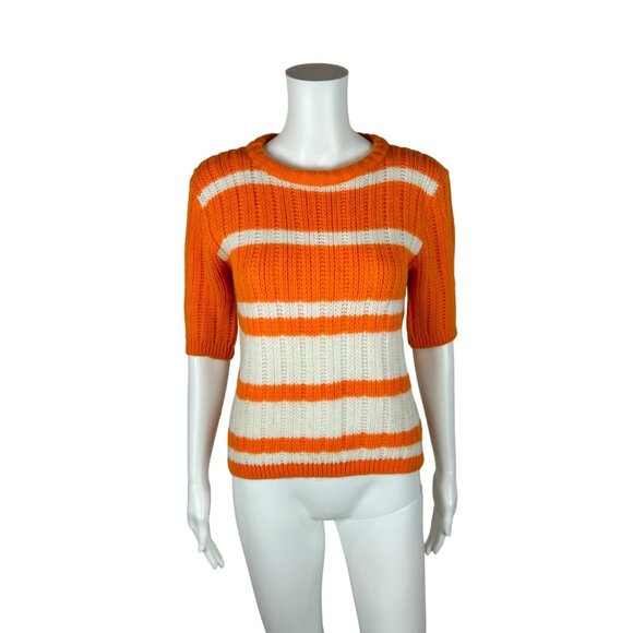 Vintage 60s Mod Sweater Women´s Small Orange...